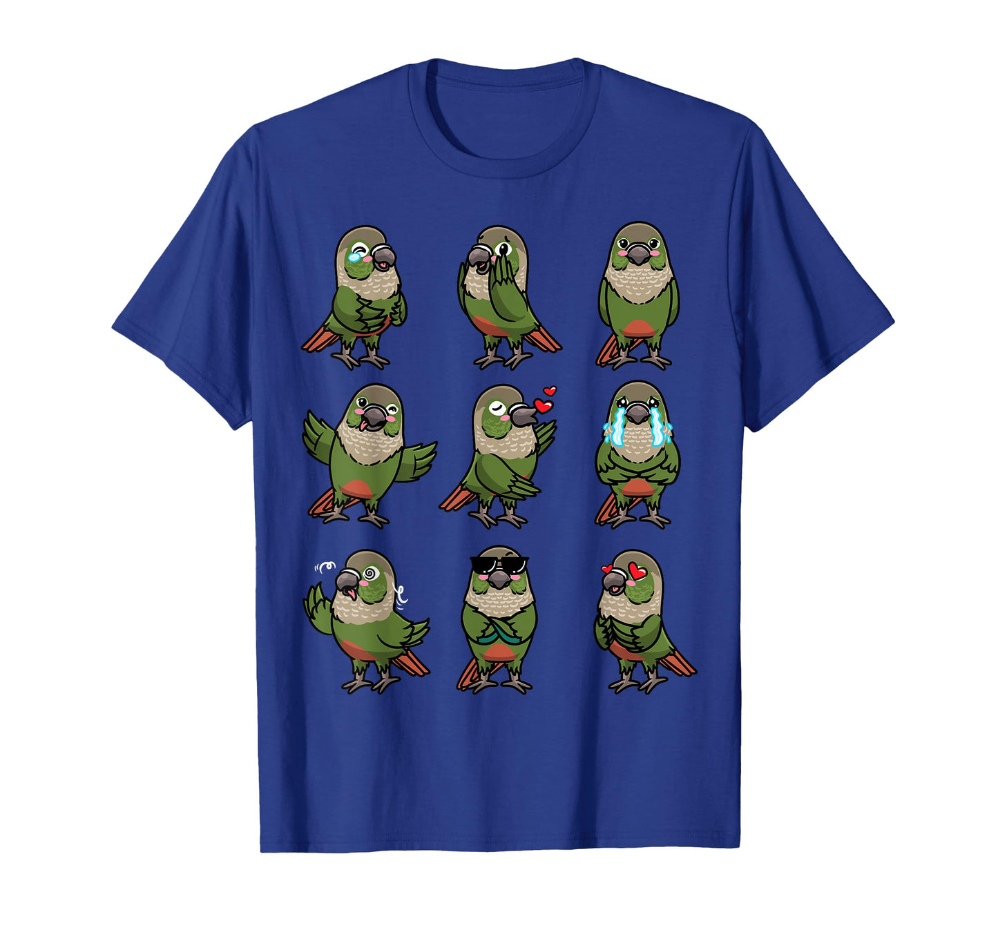 Green Cheek Conure Green-cheeked Parakeet Bird Parrot T-Shirt