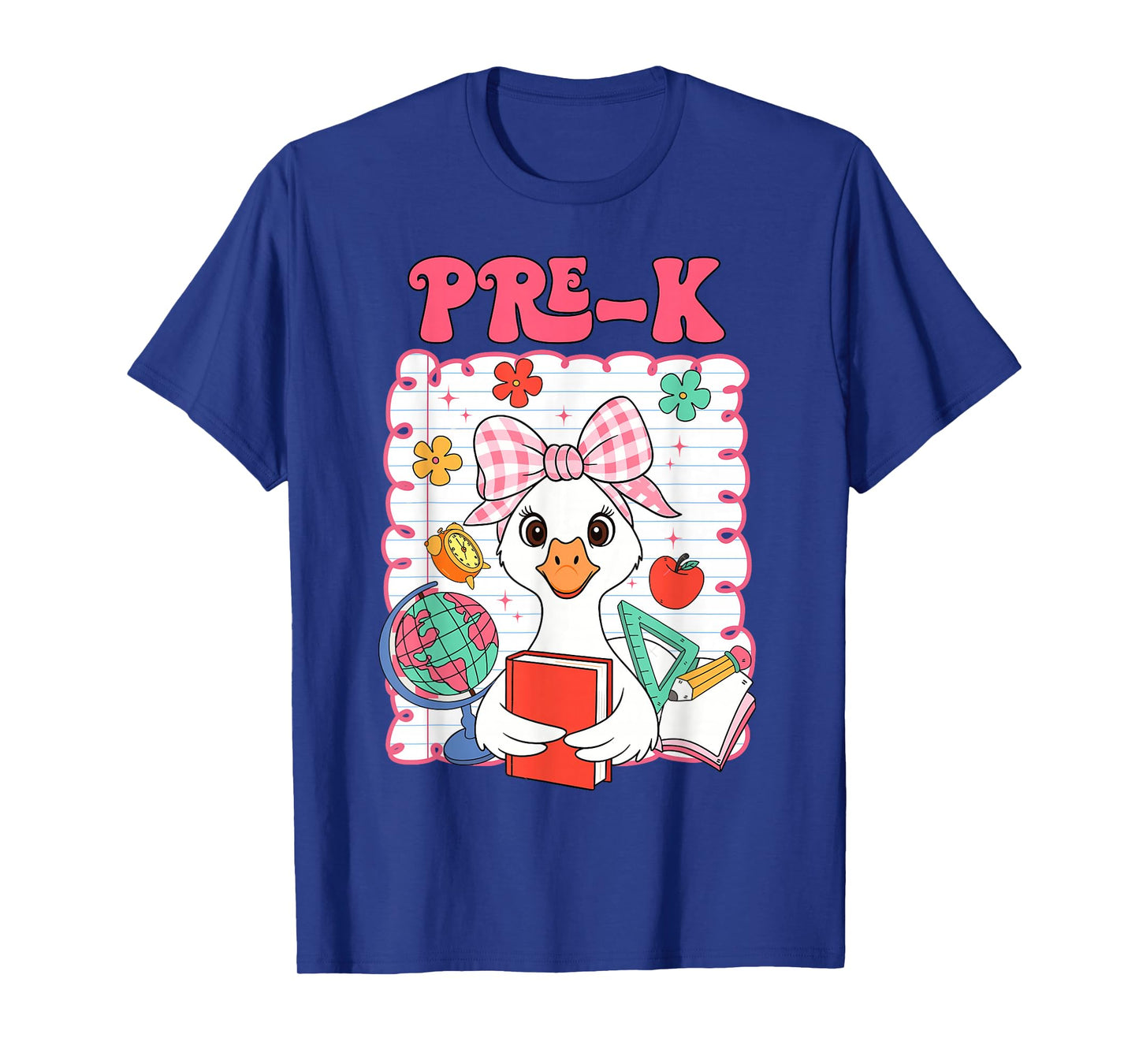 Groovy Pre K Silly Goose First Day Of School Girl T-Shirt
