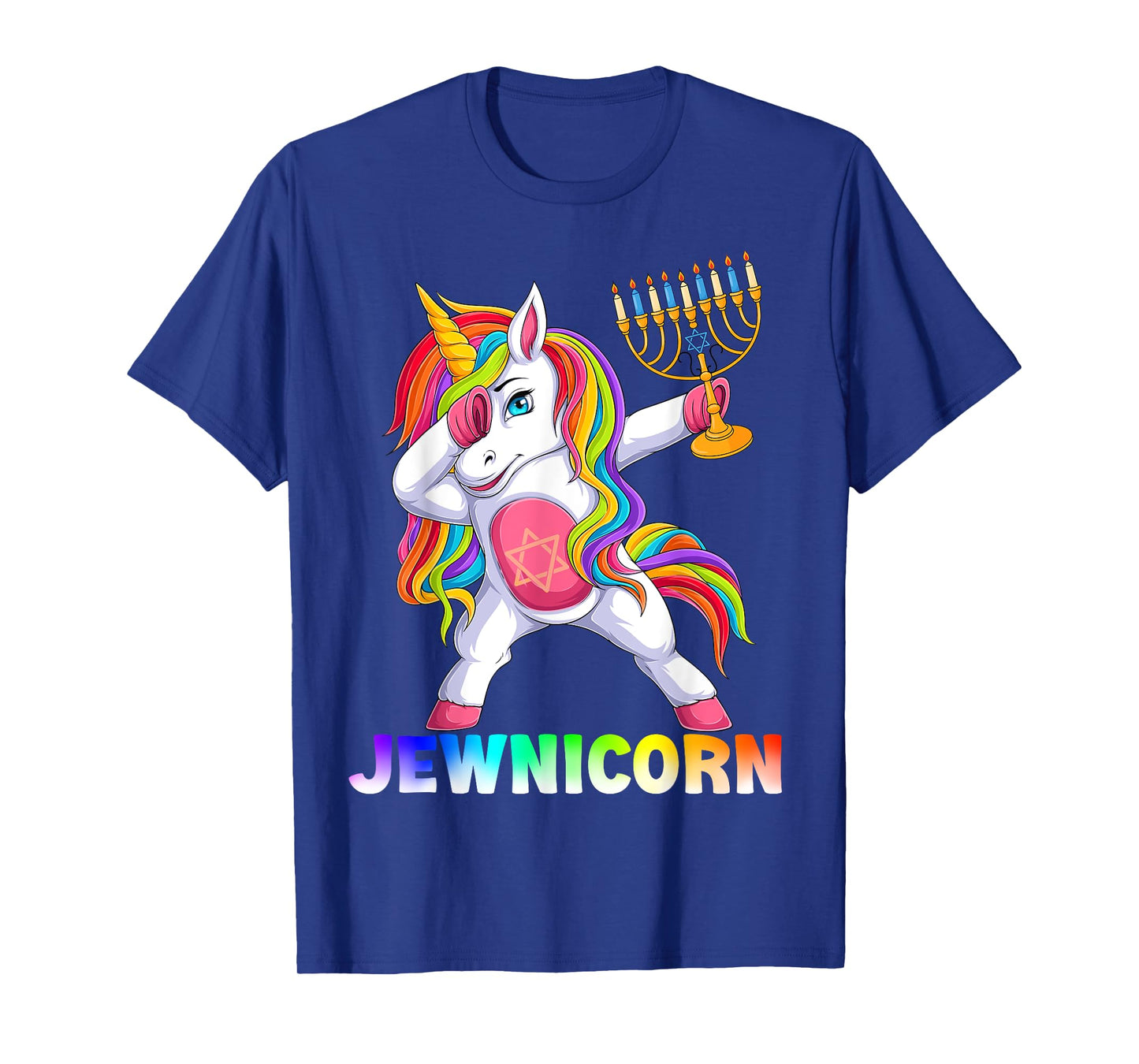 Hanukkah Dabbing Unicorn Jewnicorn Chanukah Jewish Xmas T-Shirt