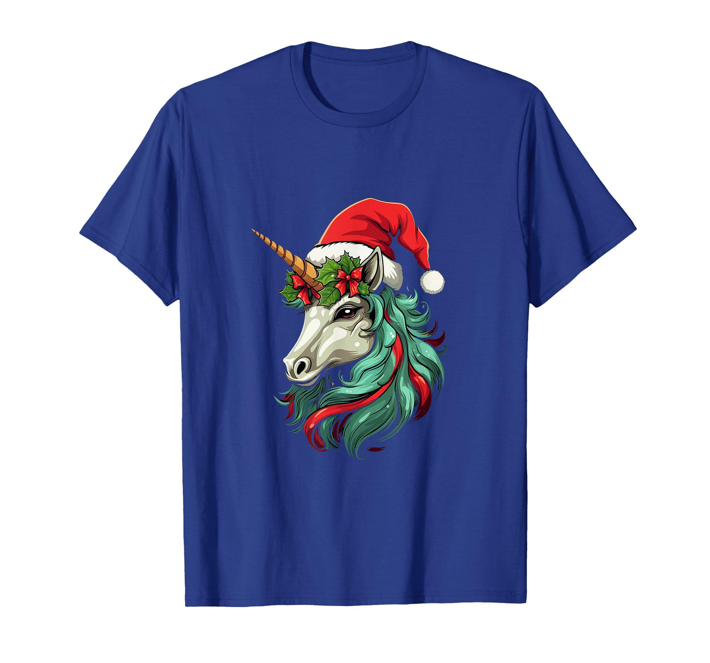 Santa Hat Unicorn, Christmas T-Shirt