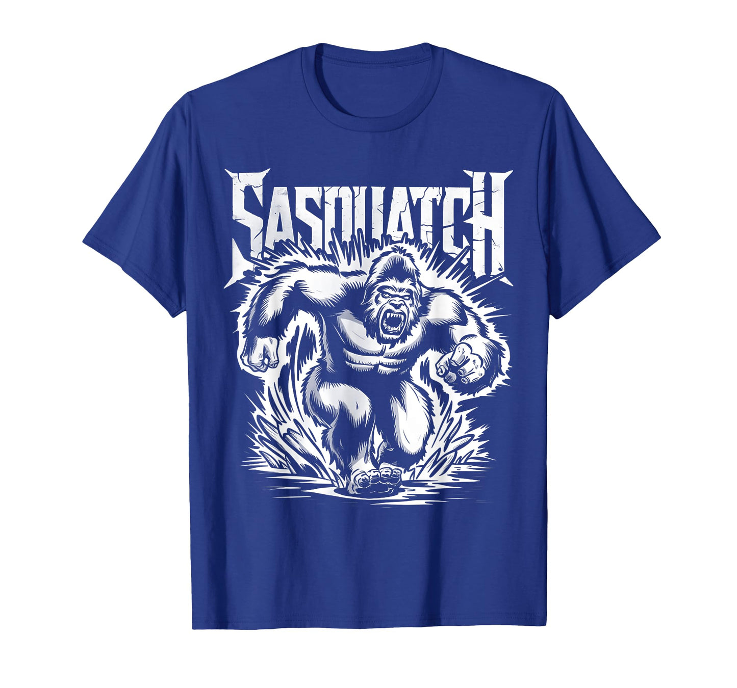 Retro Sasquatch Charging Hide & Seek Funny Bigfoot Believer T-Shirt
