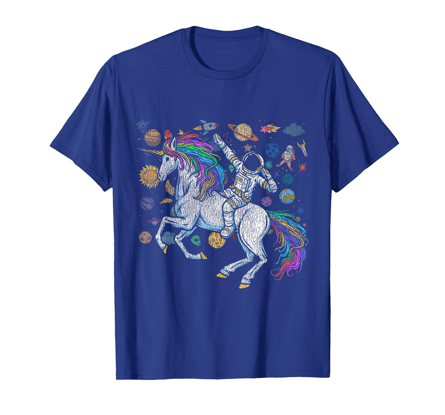 Fantasy Animal Unicorn Lover Cosmonaut Outer Space Astronaut T-Shirt