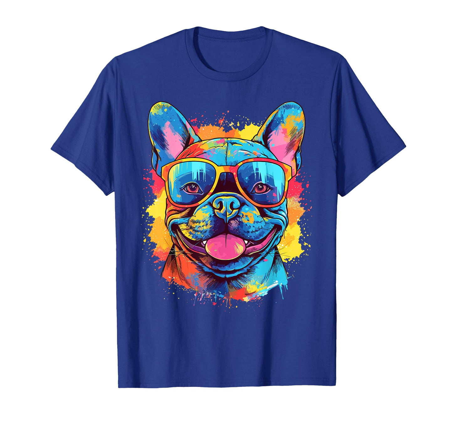Colorful Watercolor French Bulldog T-Shirt