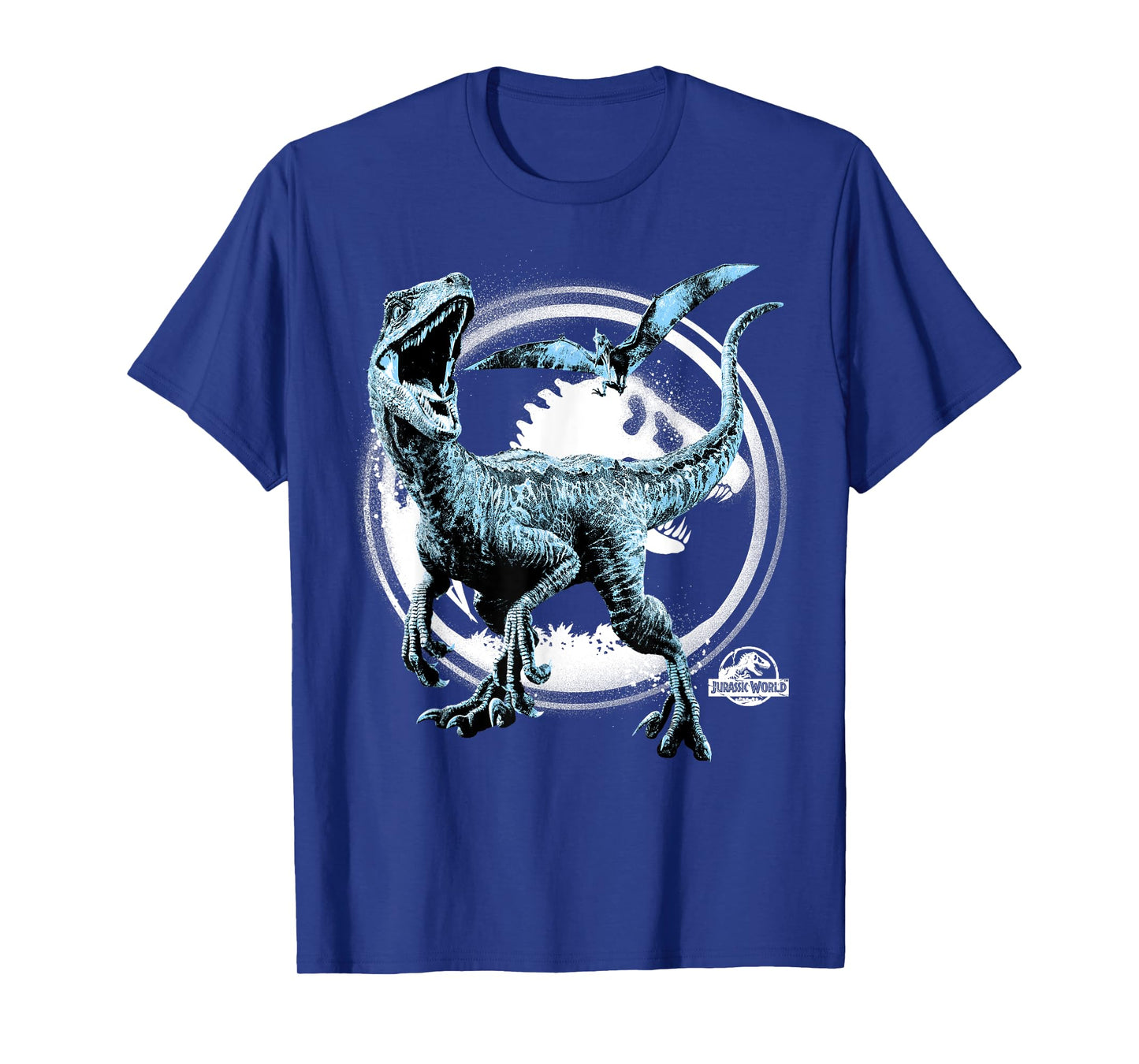 Jurassic World Two Raptor Pterodactyl Icon Graphic T-Shirt T-Shirt