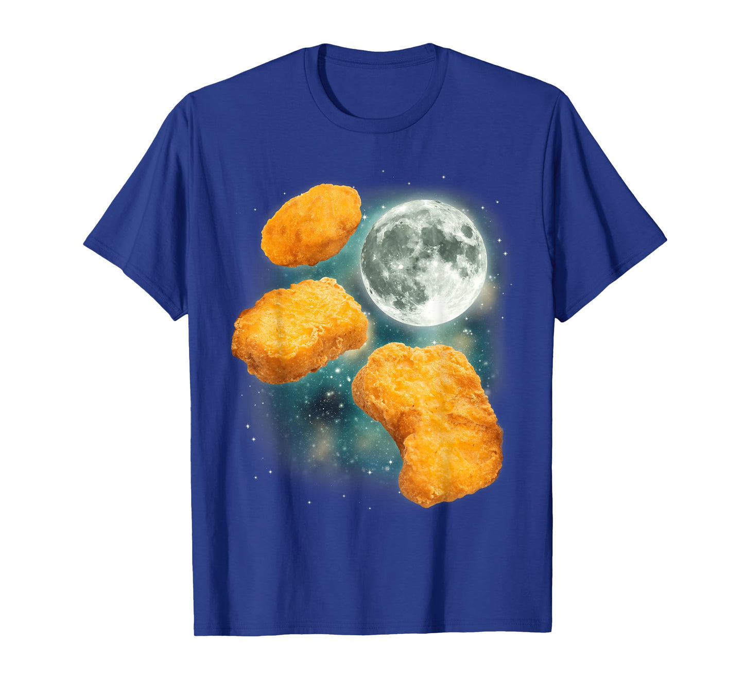 Three Chicken Nuggets Howl at the Moon Funny Parody Tendies T-Shirt