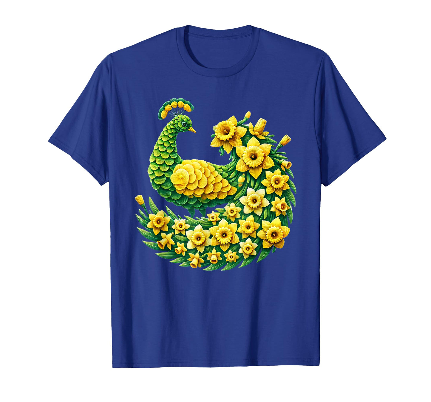 Daffodil Peacock Flower Gardening Floral T-Shirt