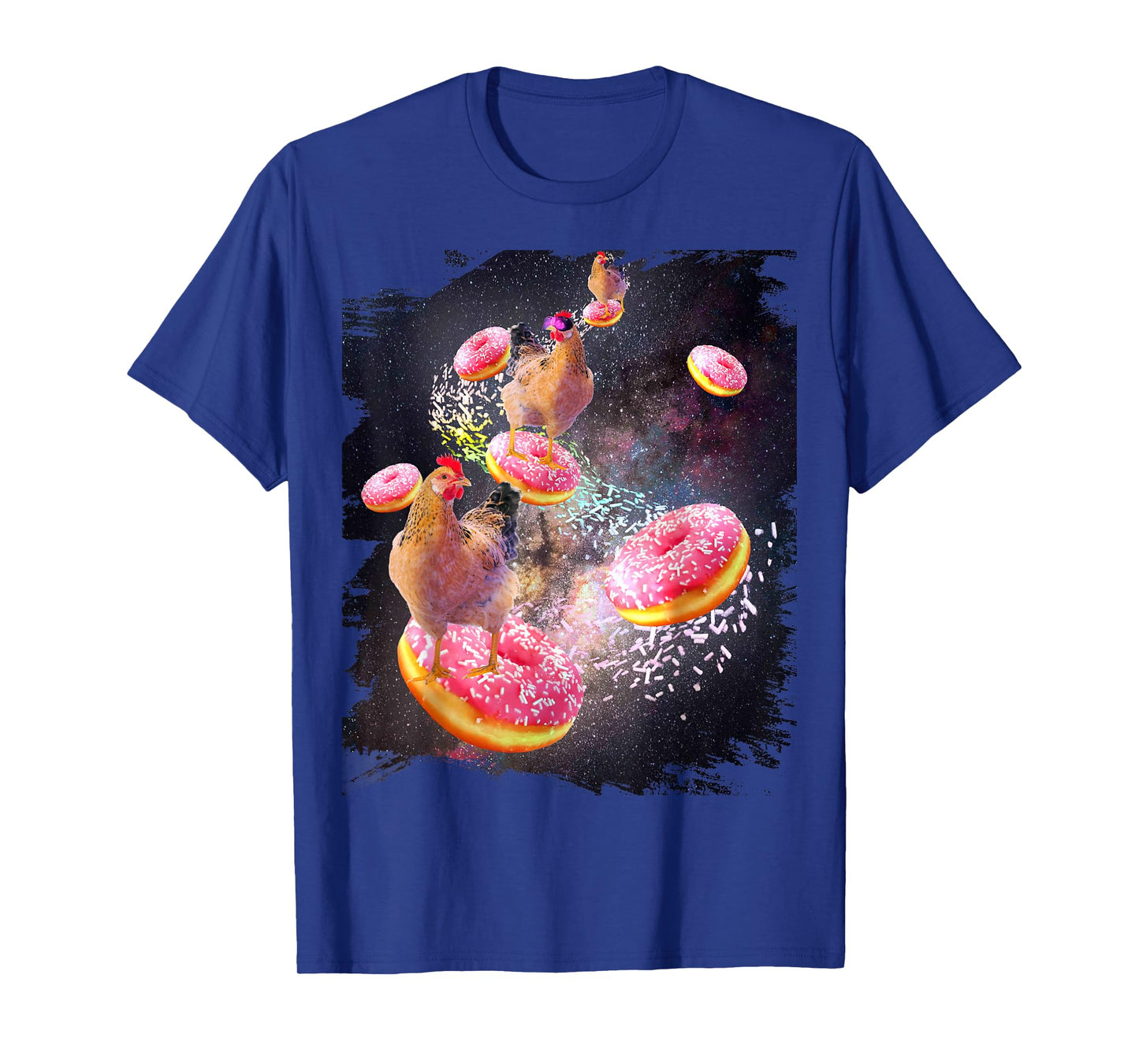 Galaxy Chicken On Donut - Space Doughnut T-Shirt
