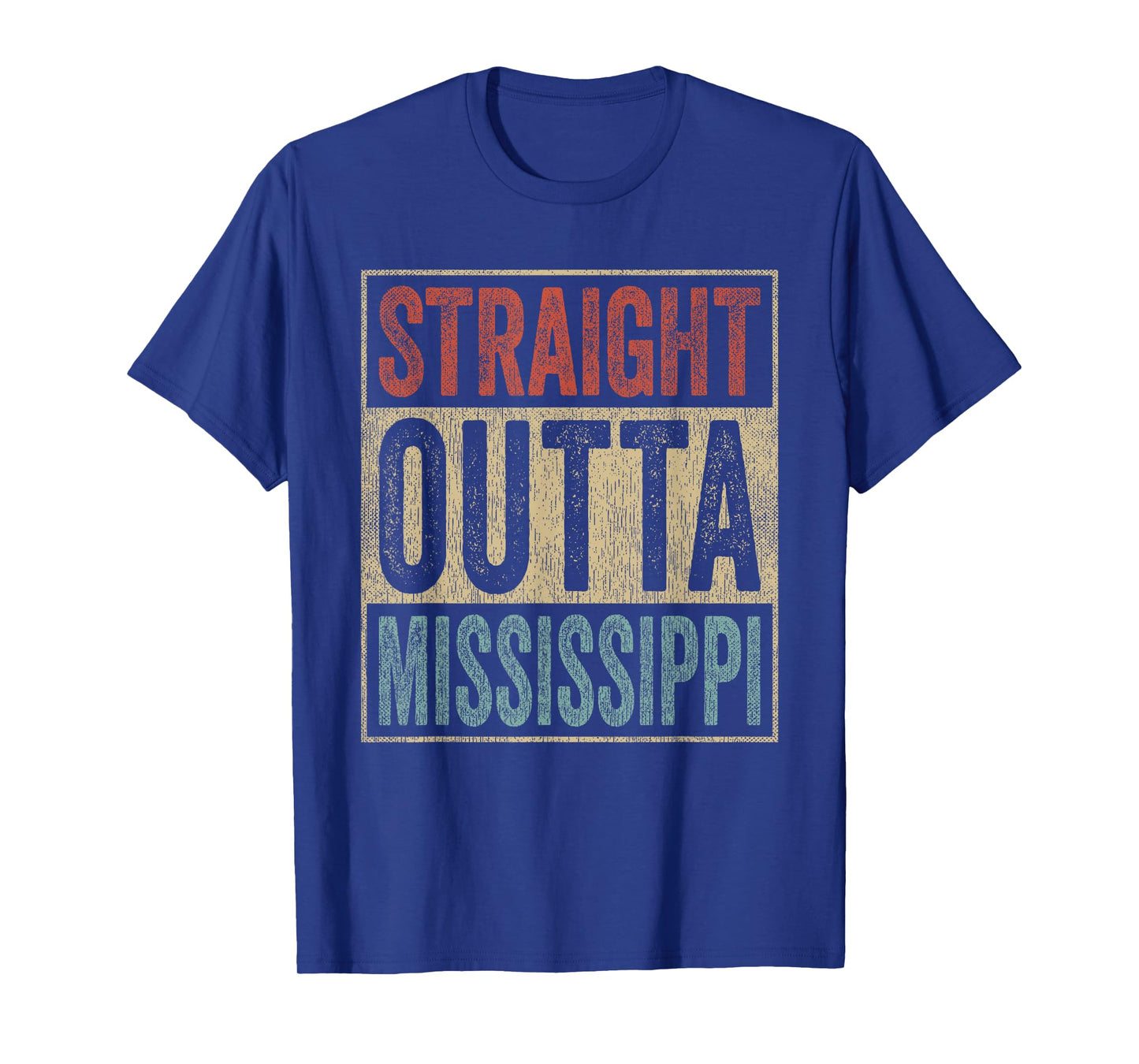 Retro Mississippi Souvenir Straight Outta Mississippi T-Shirt