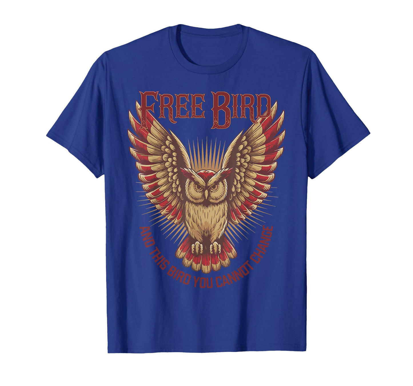 Free Bird Owl Wisdom Independence Strength Freedom T-Shirt