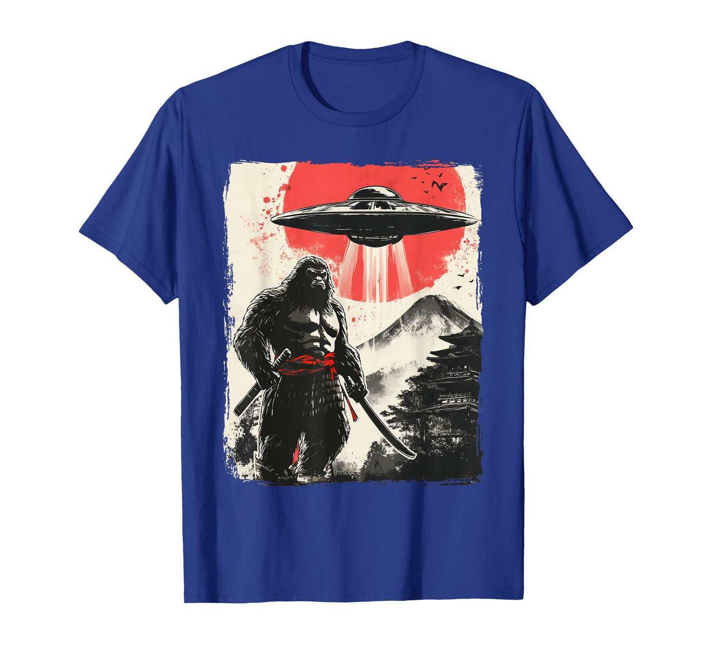 Bigfoot Samurai UFO Japan T-Shirt