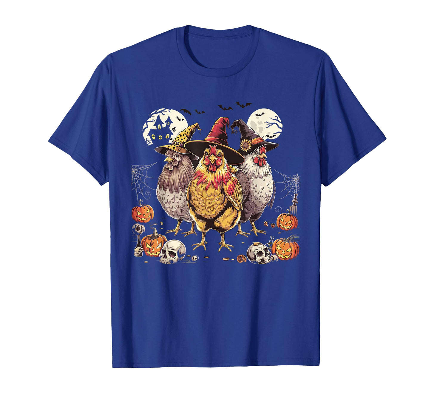 Funny Halloween Chicken Costume Spooky Season Chickens Witch T-Shirt