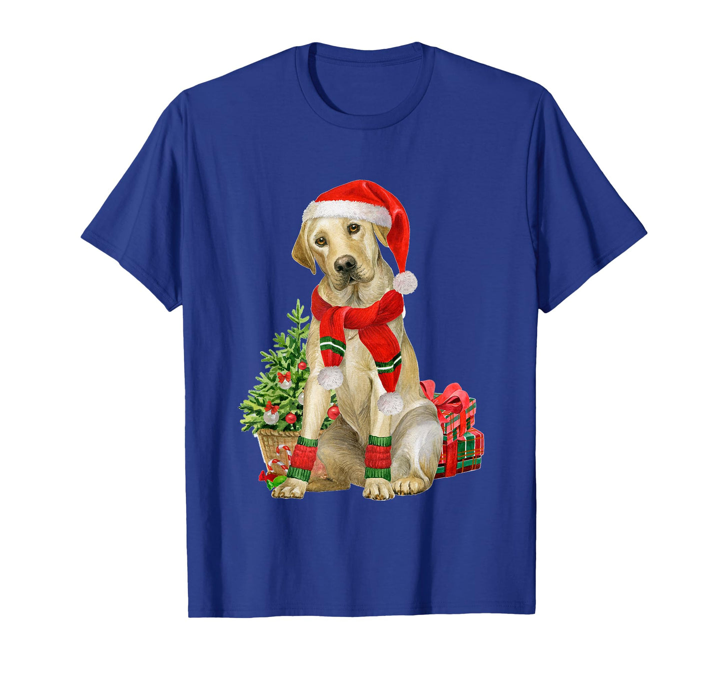 Yellow Lab Labrador Christmas Tree Dog Lover Xmas Pajama T-Shirt
