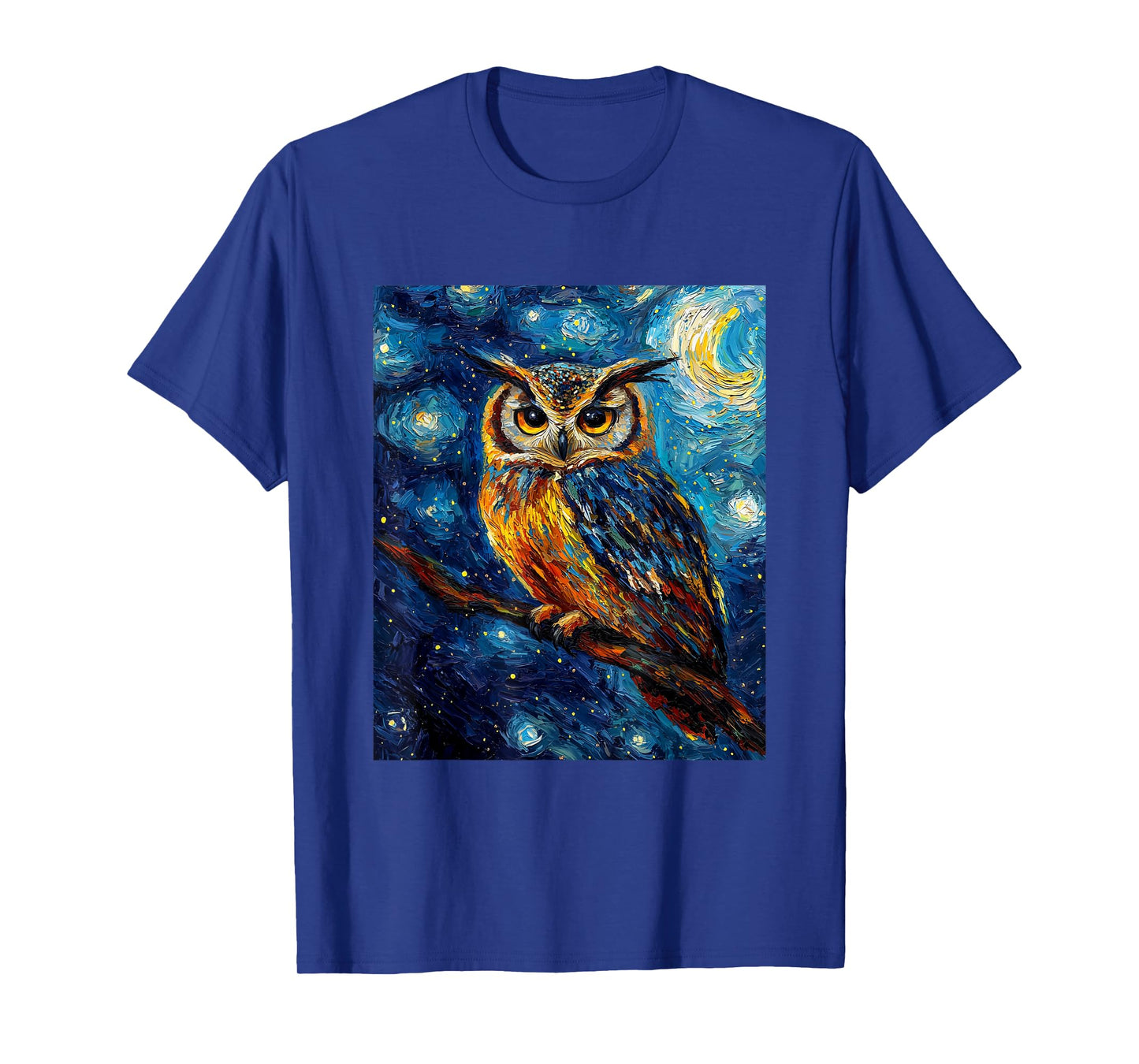 Owl Bird - Van Gogh Style - Starry Night T-Shirt