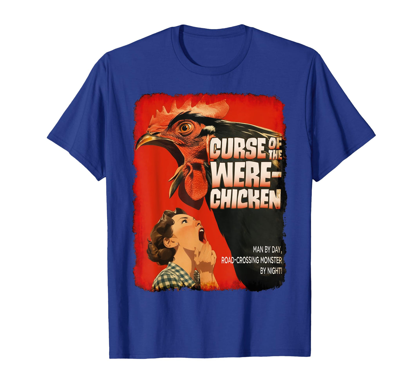 Curse Of The Were-Chicken, Retro Horror B-Movie, Halloween T-Shirt
