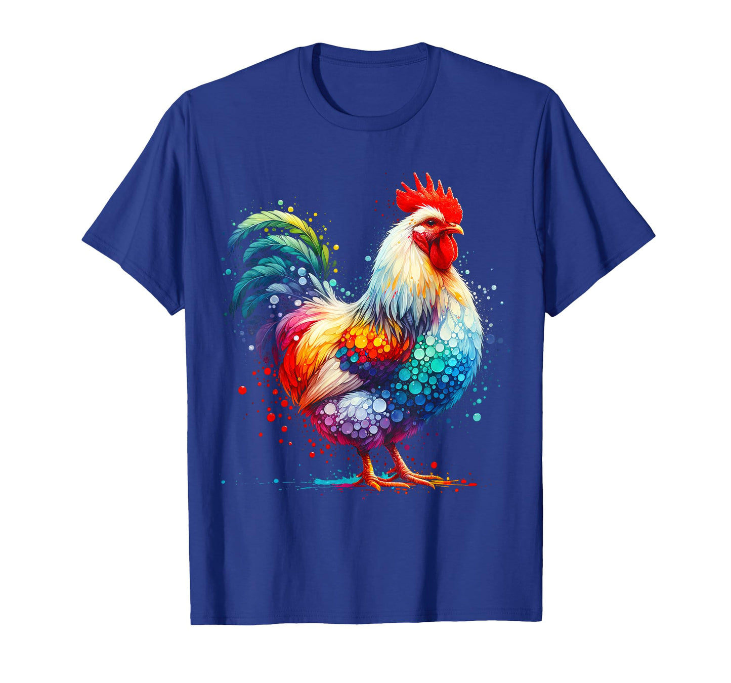 Chicken Art Graphic Women Farm Chicken Lover Funny Colorful T-Shirt