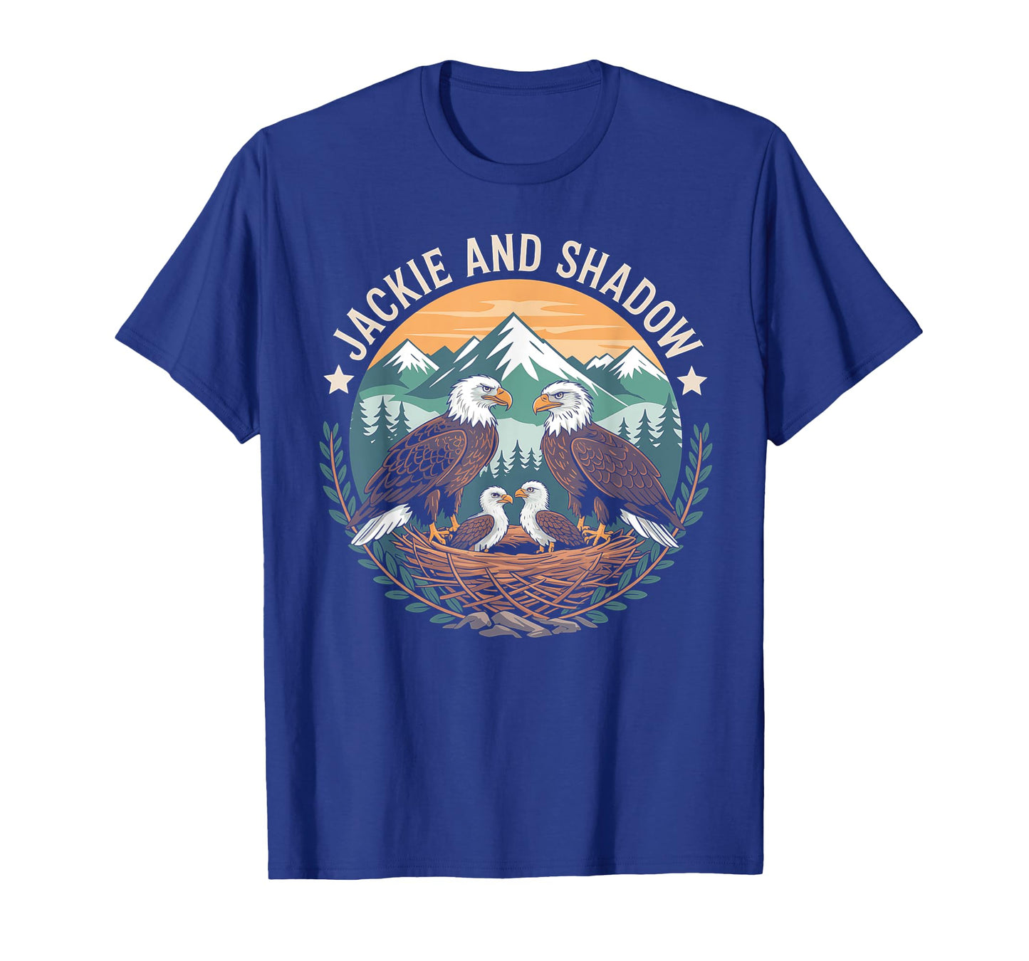Vintage Jackie And Shadow Bald Eagle Family Nature Lovers T-Shirt