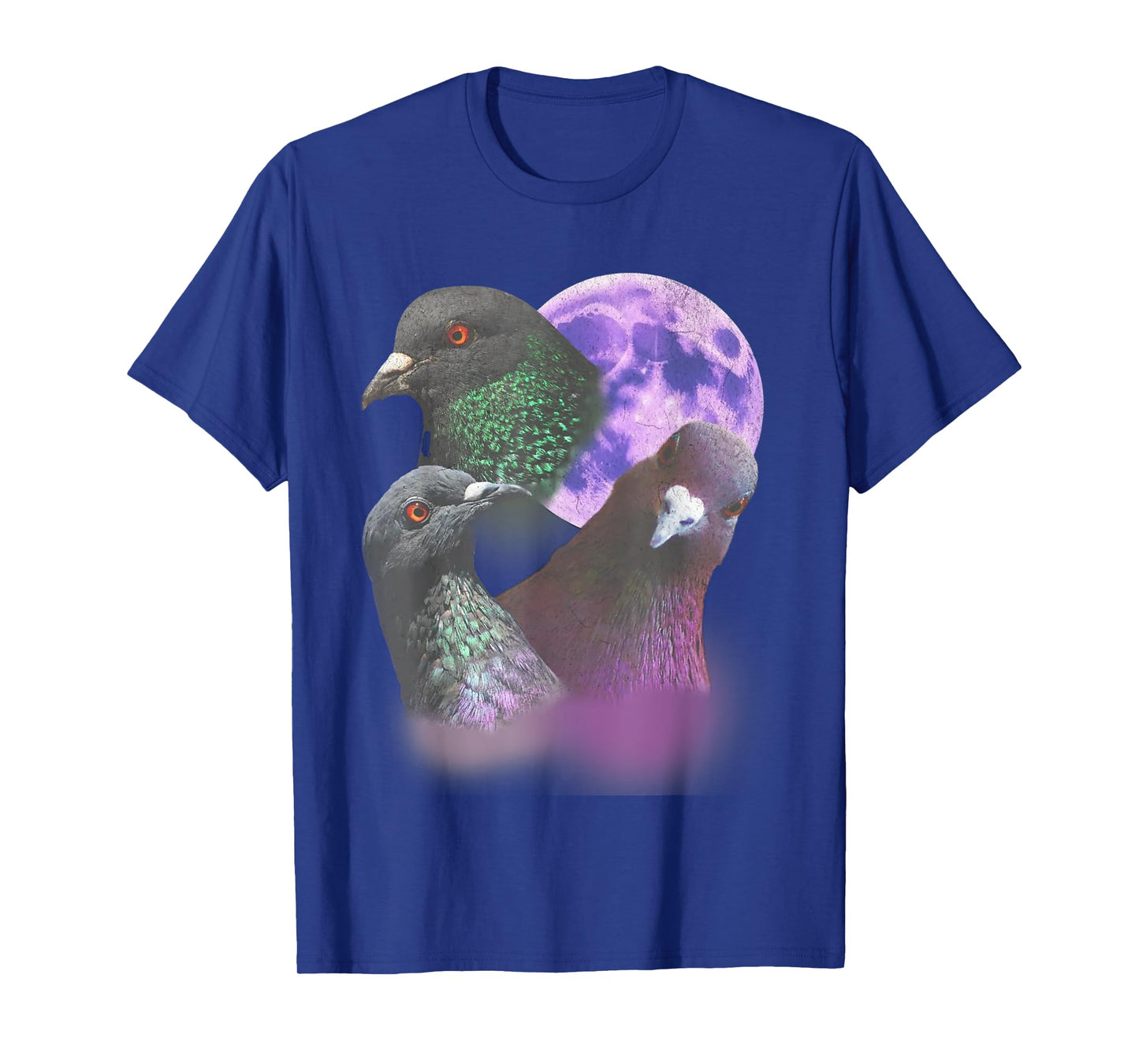 Funny Pigeon Shirt - Funny Pigeons Howling at the Moon T-Shirt