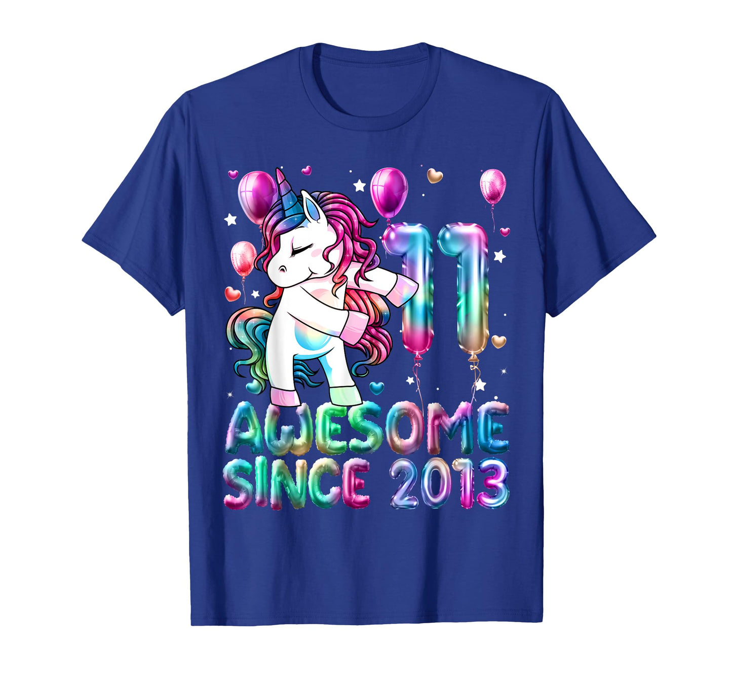 Flossing Unicorn 11 Year Old 11th Birthday Girl Unicorn T-Shirt