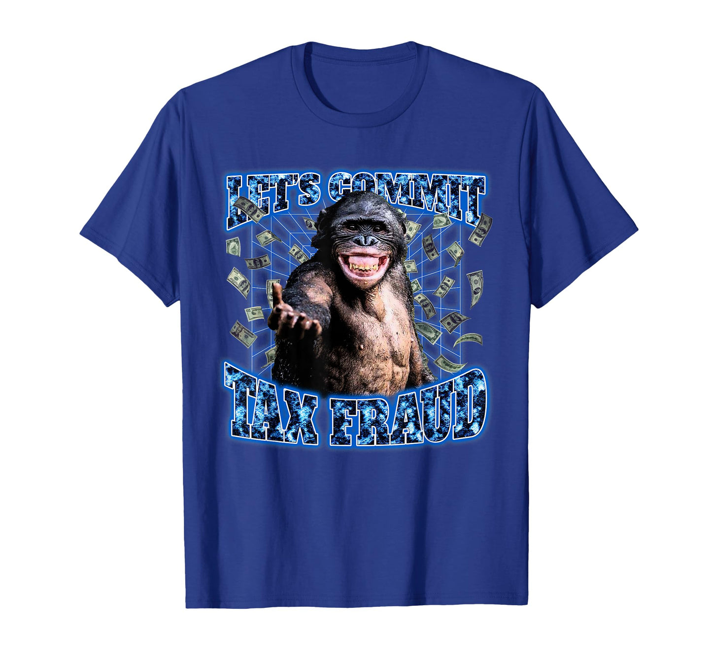 Let's Commit Tax Fraud Vintage Bootleg Rap 90s Monkey T-Shirt