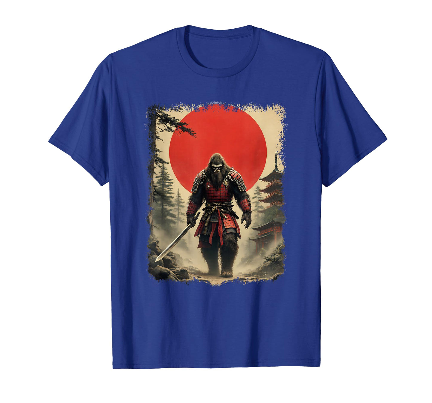 Samurai Bigfoot | Japanese Warrior & Vintage Art, Samurai T-Shirt