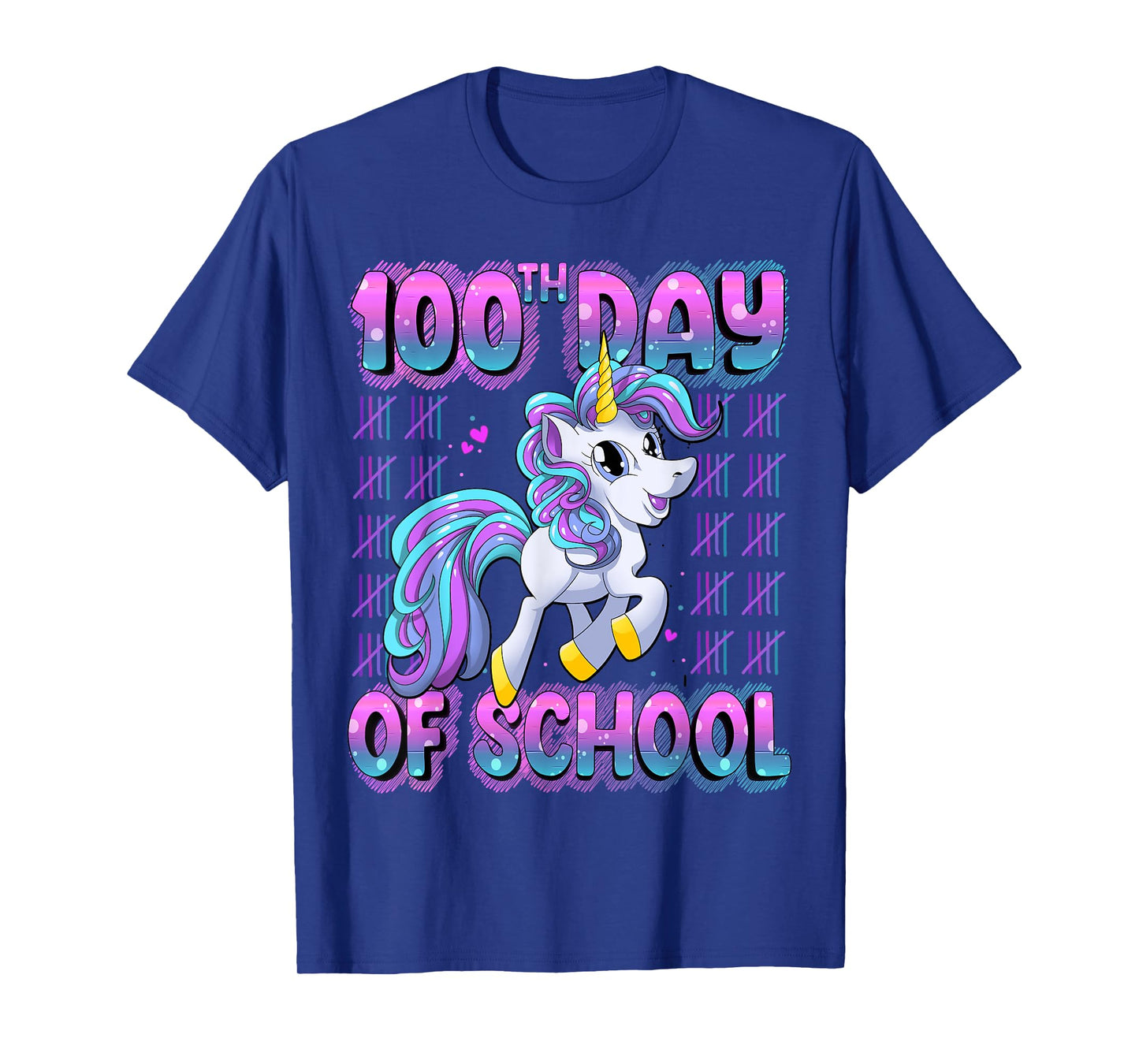 100 Days Of School Shirt Unicorn 100 Days Smarter 100th Day T-Shirt