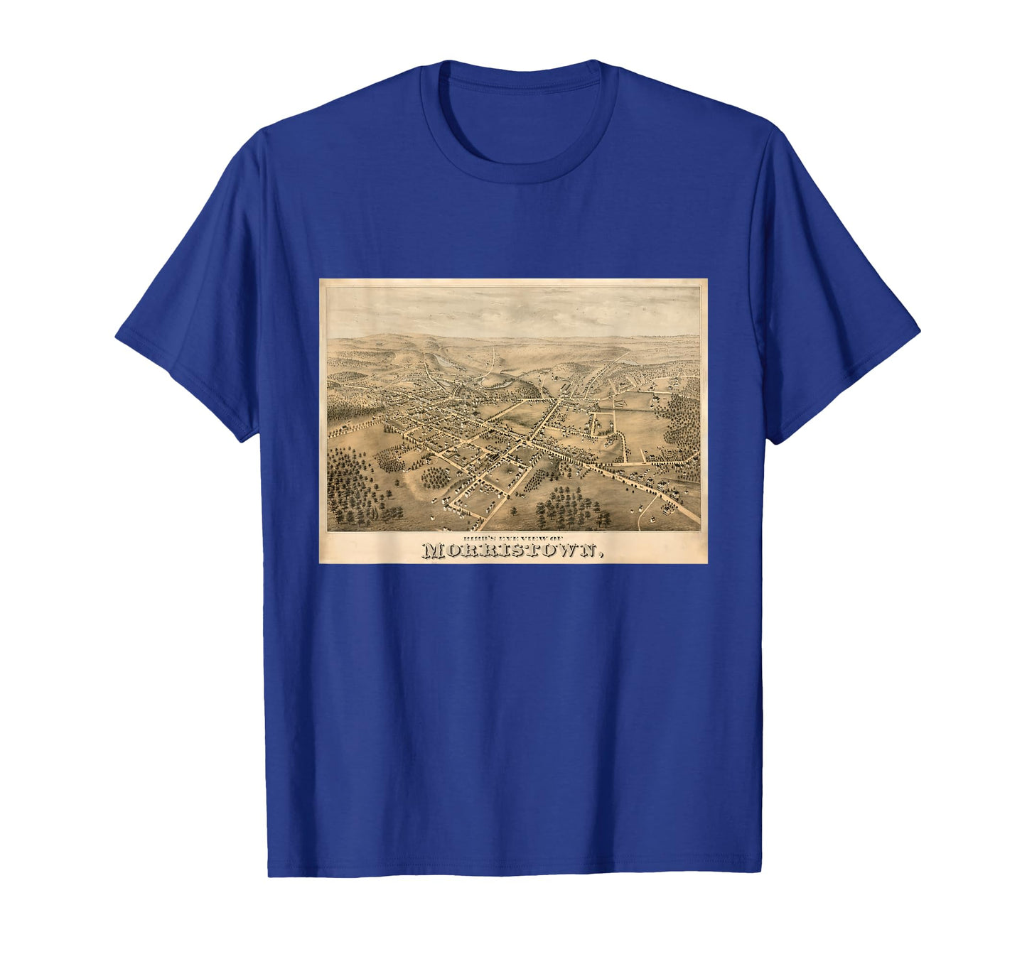 Vintage Morristown NJ Map (1876) T-Shirt