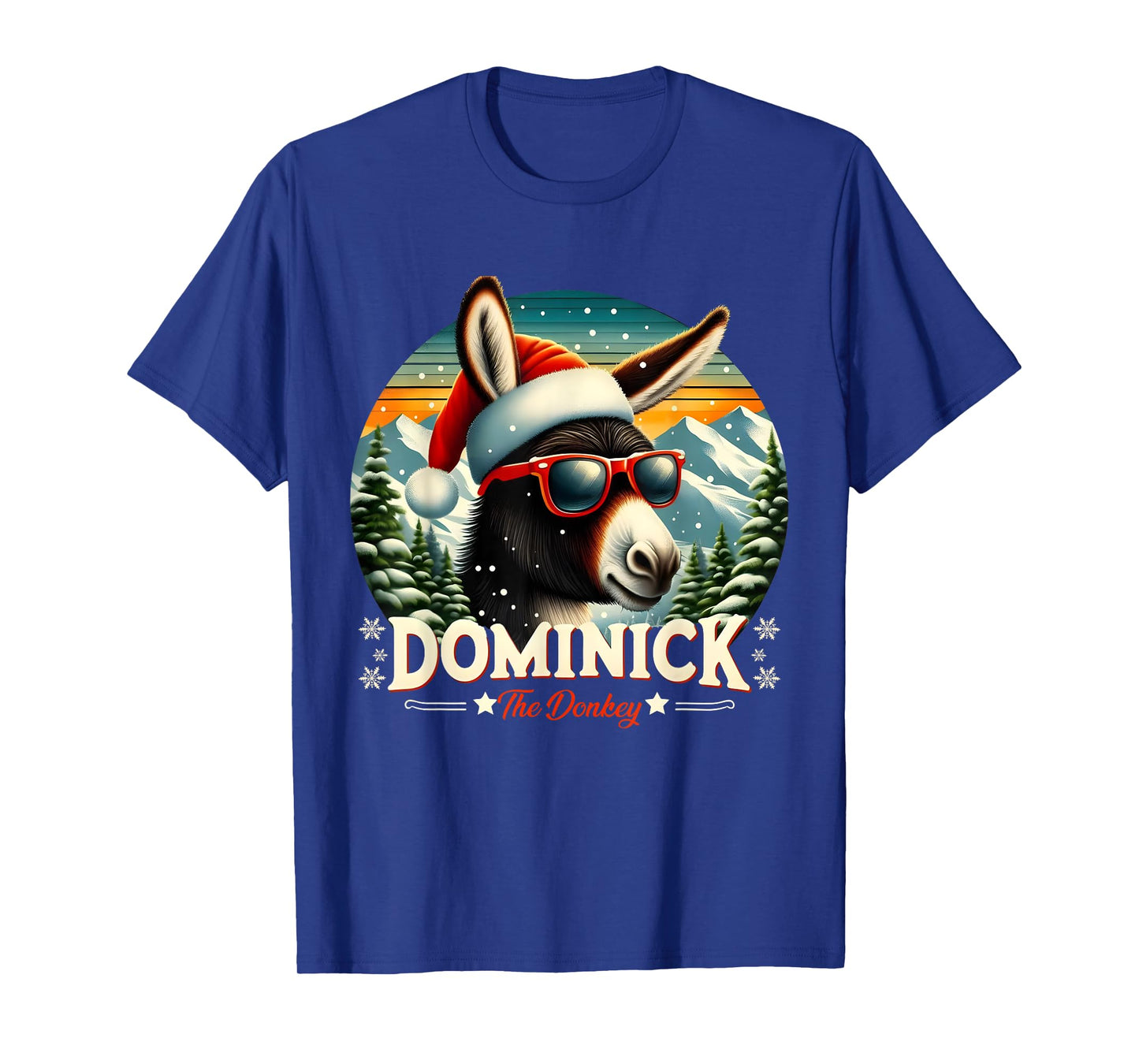 Christmas Xmas Dominick the Donkey Christmas Donkey Cheer T-Shirt