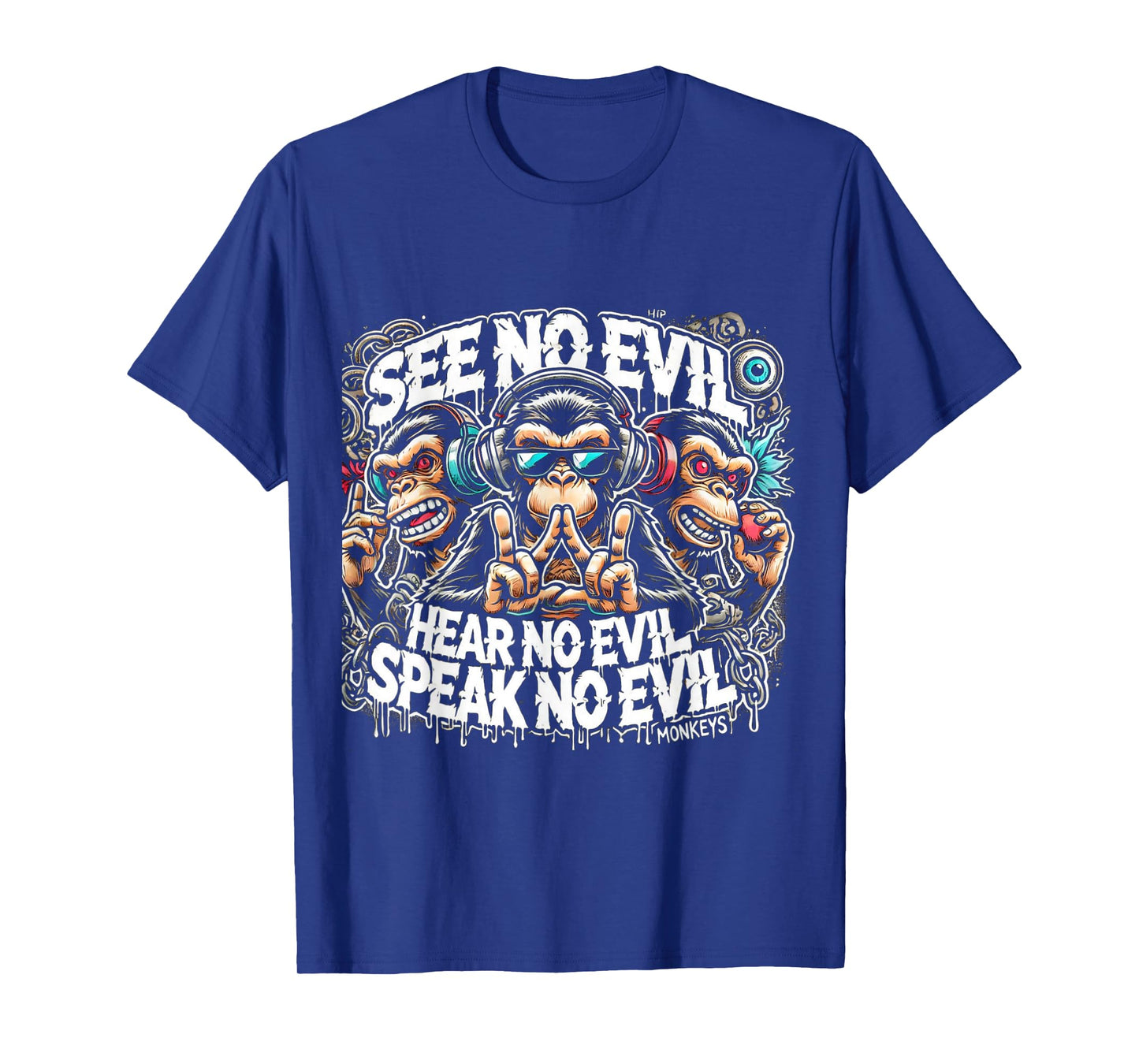Three Wise Monkeys See No Evil Hear No Evil Speak No Evil T-Shirt