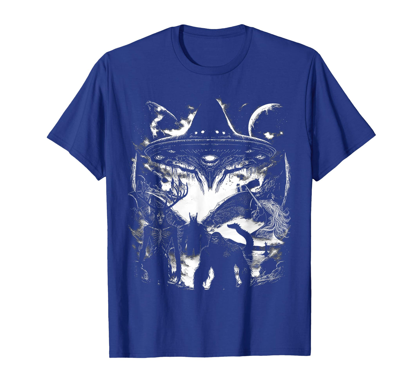 Bigfoot Loch Ness Monster Mothman Wendigo Alien Cryptid T-Shirt