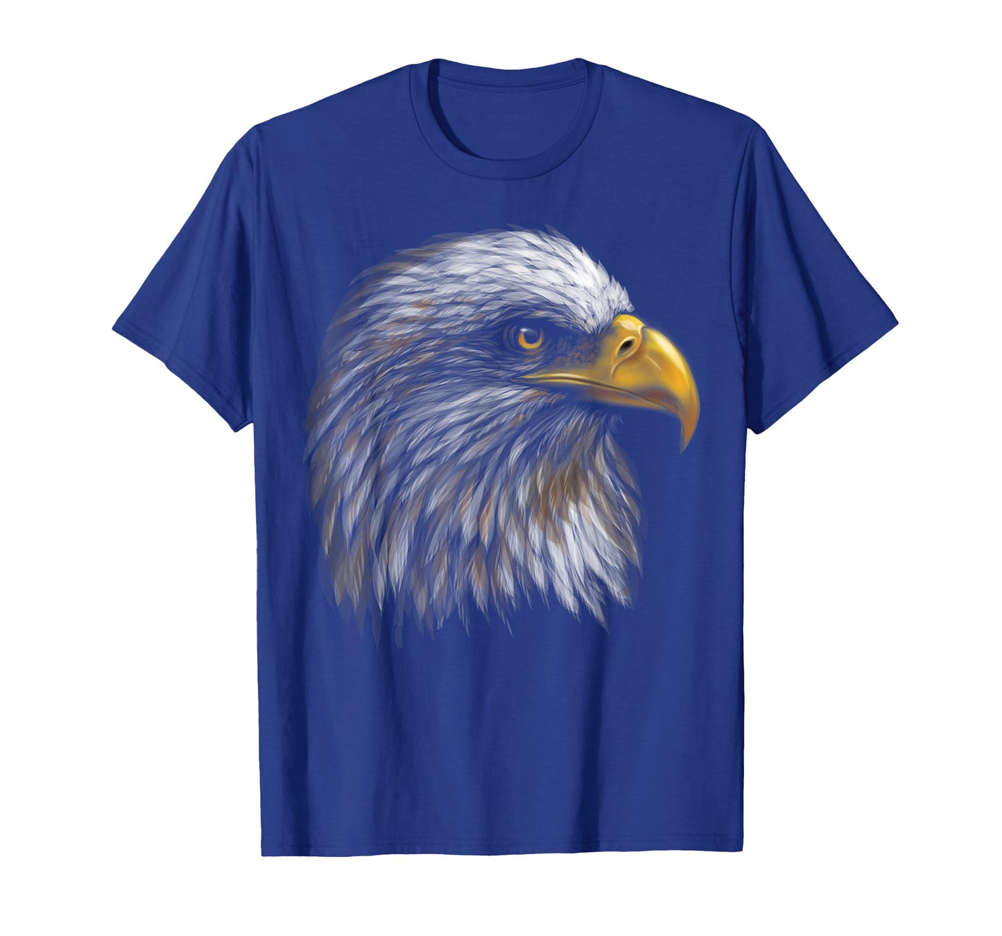 cute bald eagle head black art for lovers of eagles birds T-Shirt