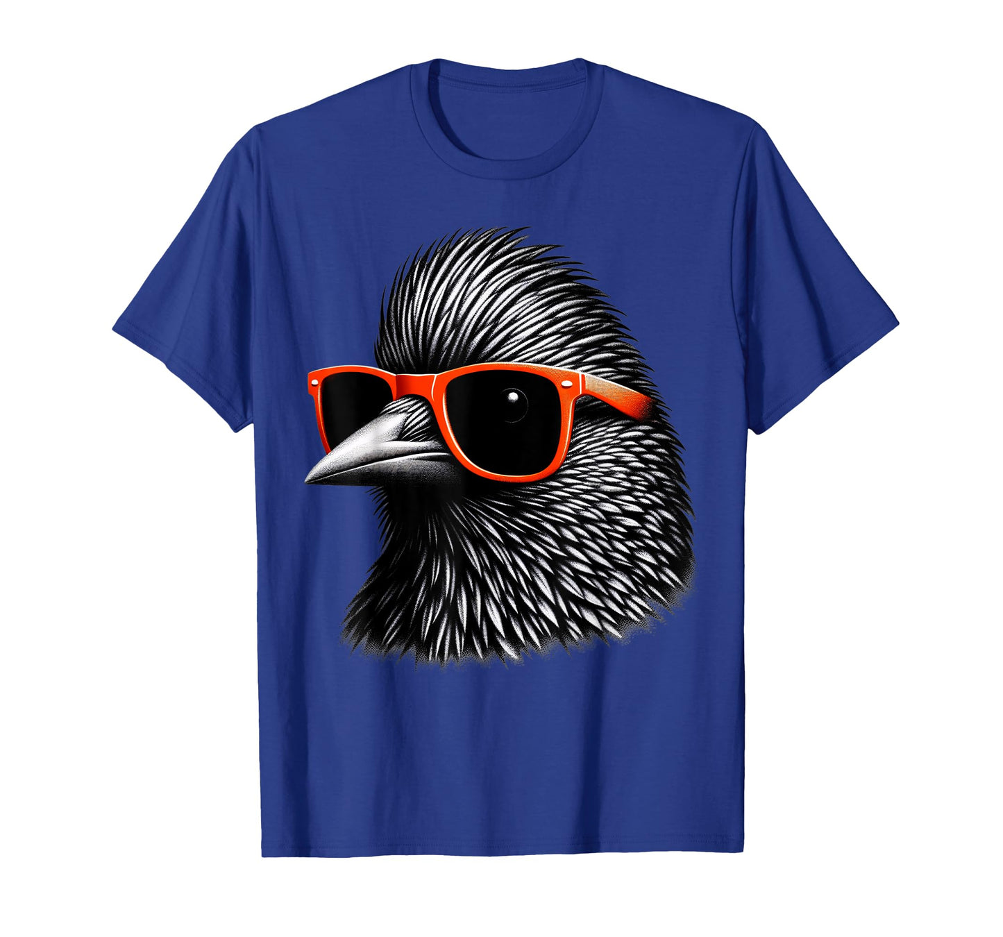 Cool Starling Bird Wearing Sunglasses Graphic Art T-Shirt