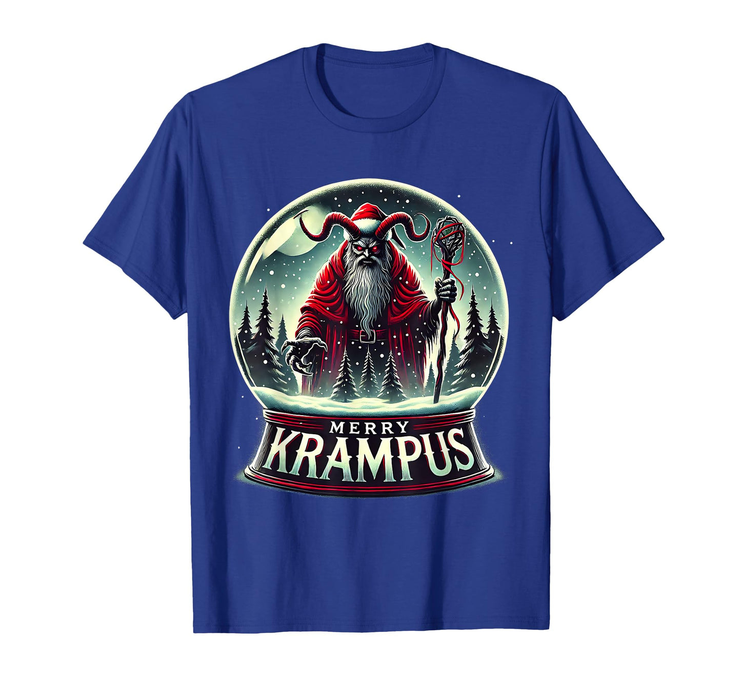 Krampus Is Coming To Town Horror Merry Krampus Christmas T-Shirt