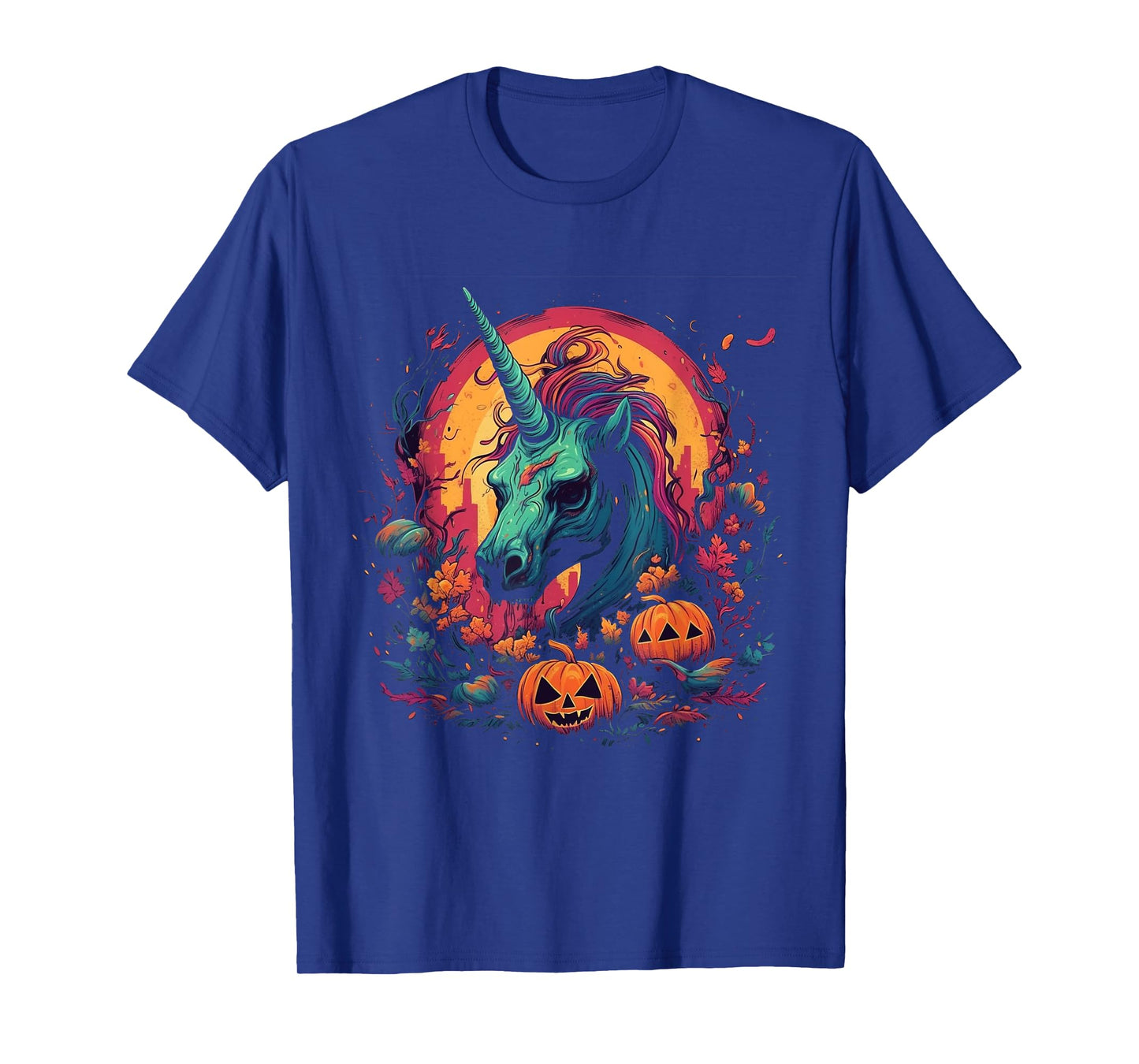 Zombie Unicorn Halloween Costume Magical Women Girls T-Shirt