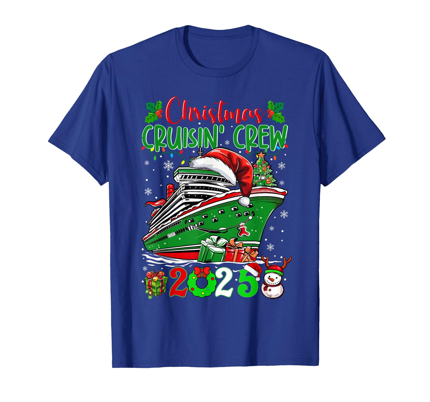 Christmas Cruisin Crew 2025 Matching Family Cruise Holiday T-Shirt