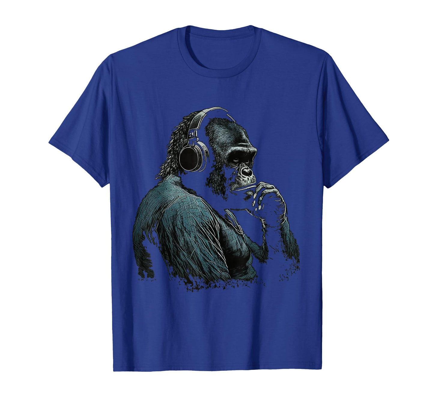 Gorilla Music Artwork Monkey Art Animal T-Shirt
