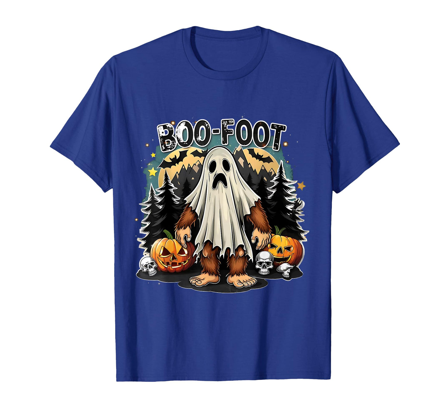 Boo Foot Funny Bigfoot Ghost Halloween Costume T-Shirt