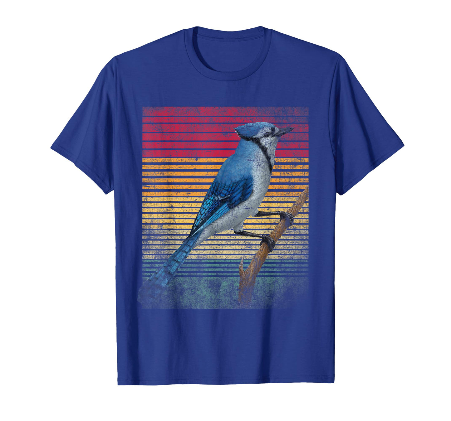 Vintage Retro Blue Jay Bird T-Shirt