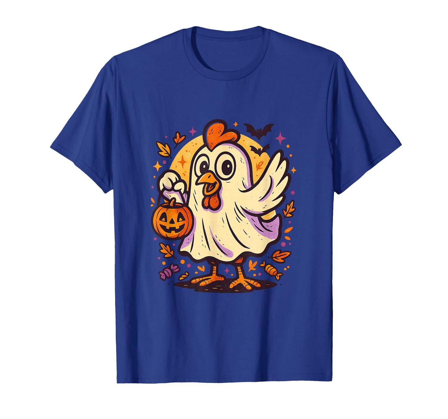 Ghost Chicken Halloween Costume – Funny Farm Poultry T-Shirt