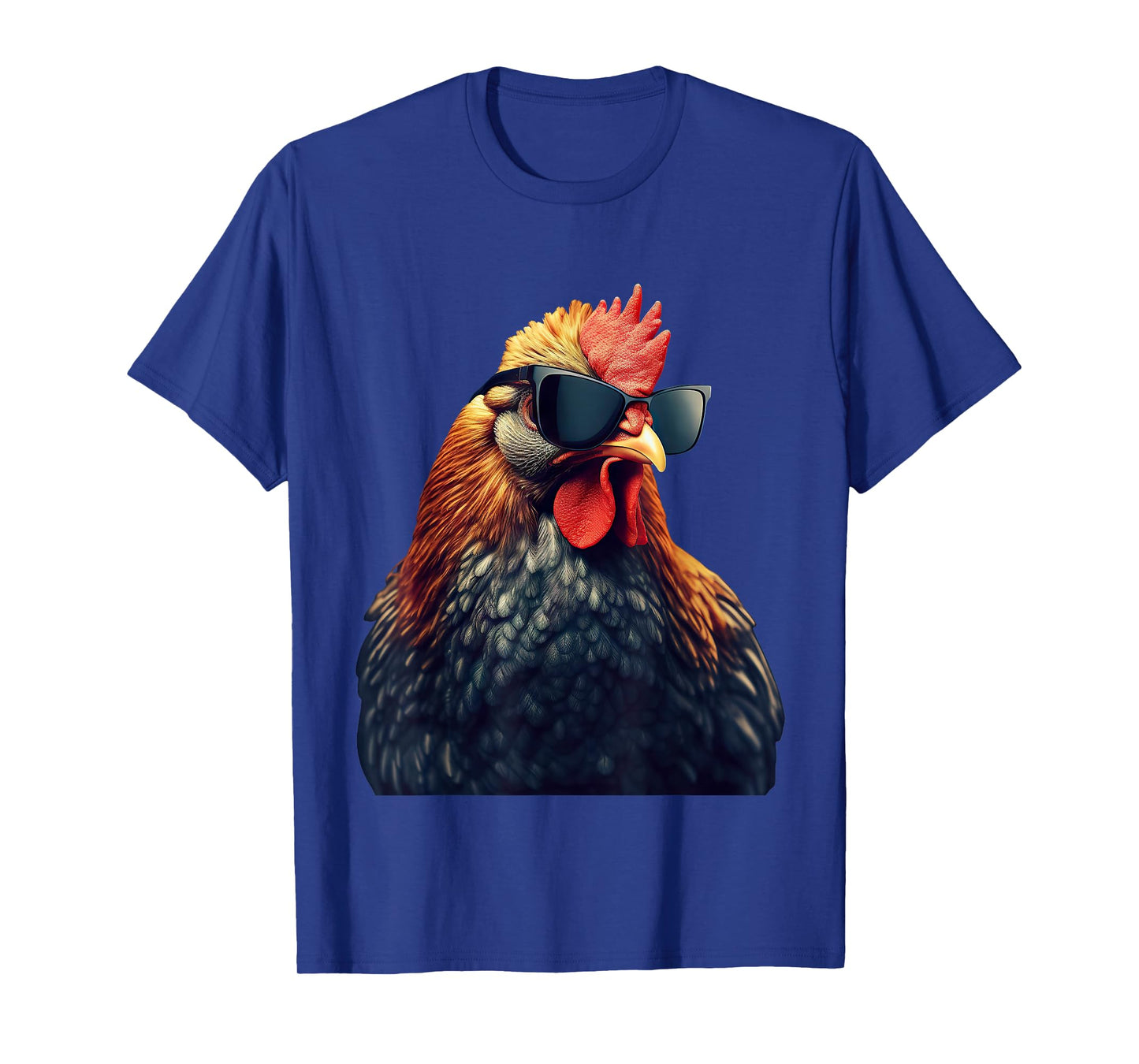 Retro Vintage Chicken Cool Rooster Wearing Sunglasses T-Shirt