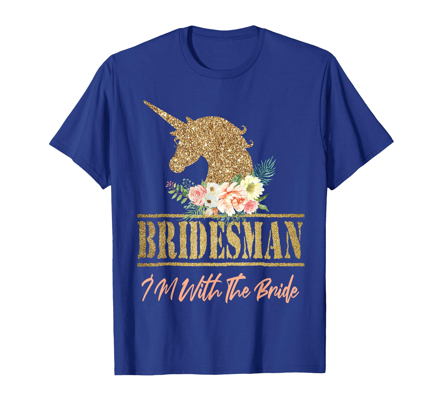 Unicorn Bridesman Gift For Wedding Bridal Party Bridesmaid T-Shirt