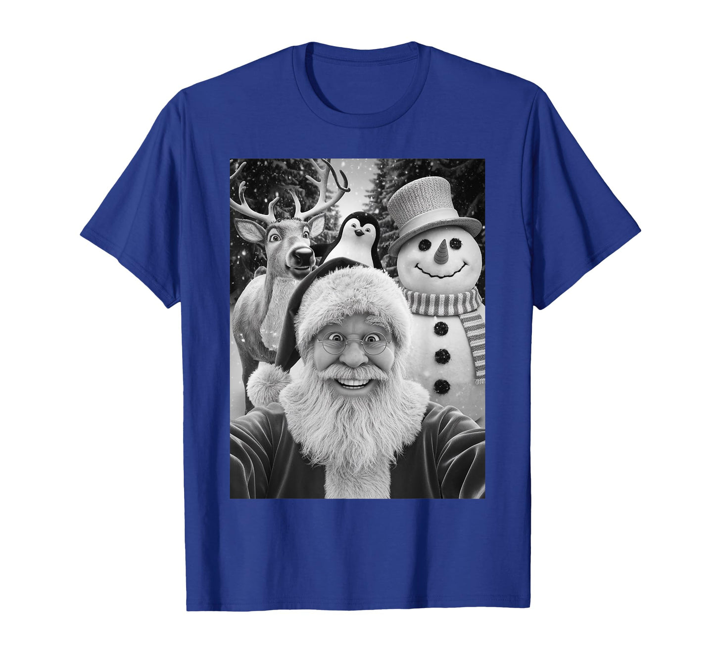 Funny Reindeer Selfie Christmas T-Shirt