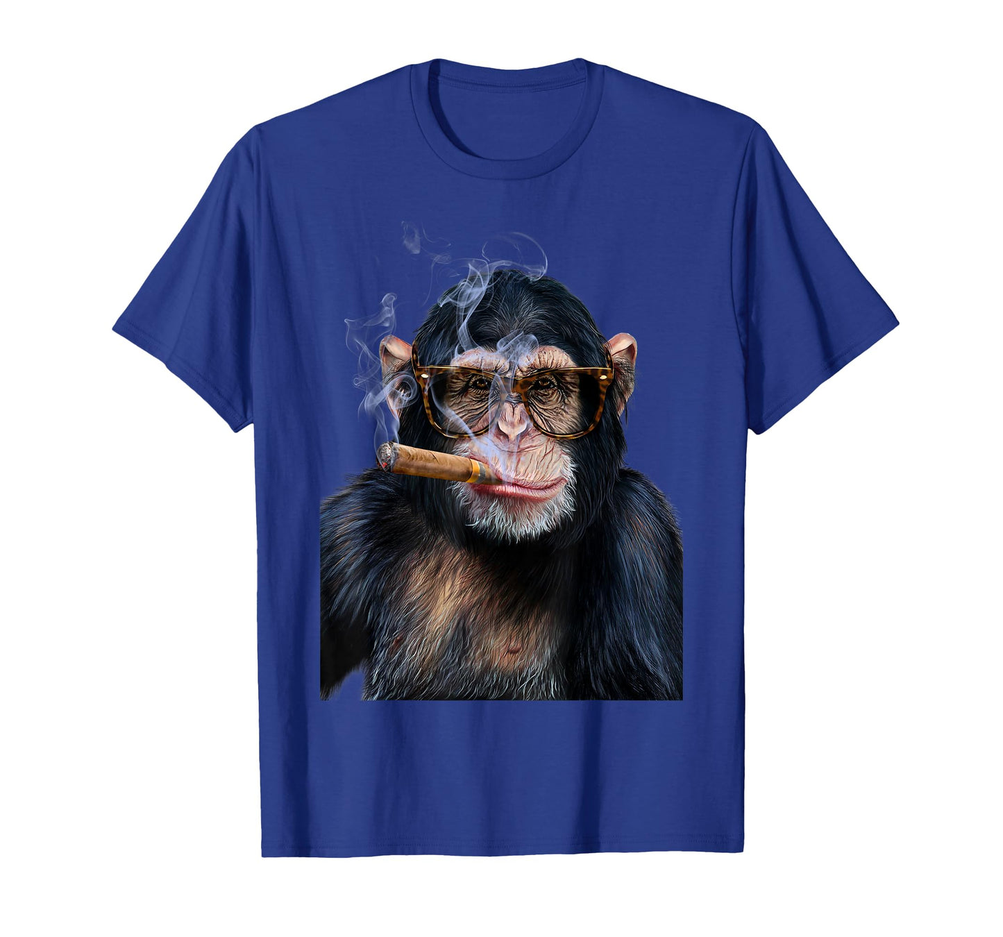 T-Shirt, Hip Chimpanzee w Cigar Puffing, Cool Monkey T-Shirt