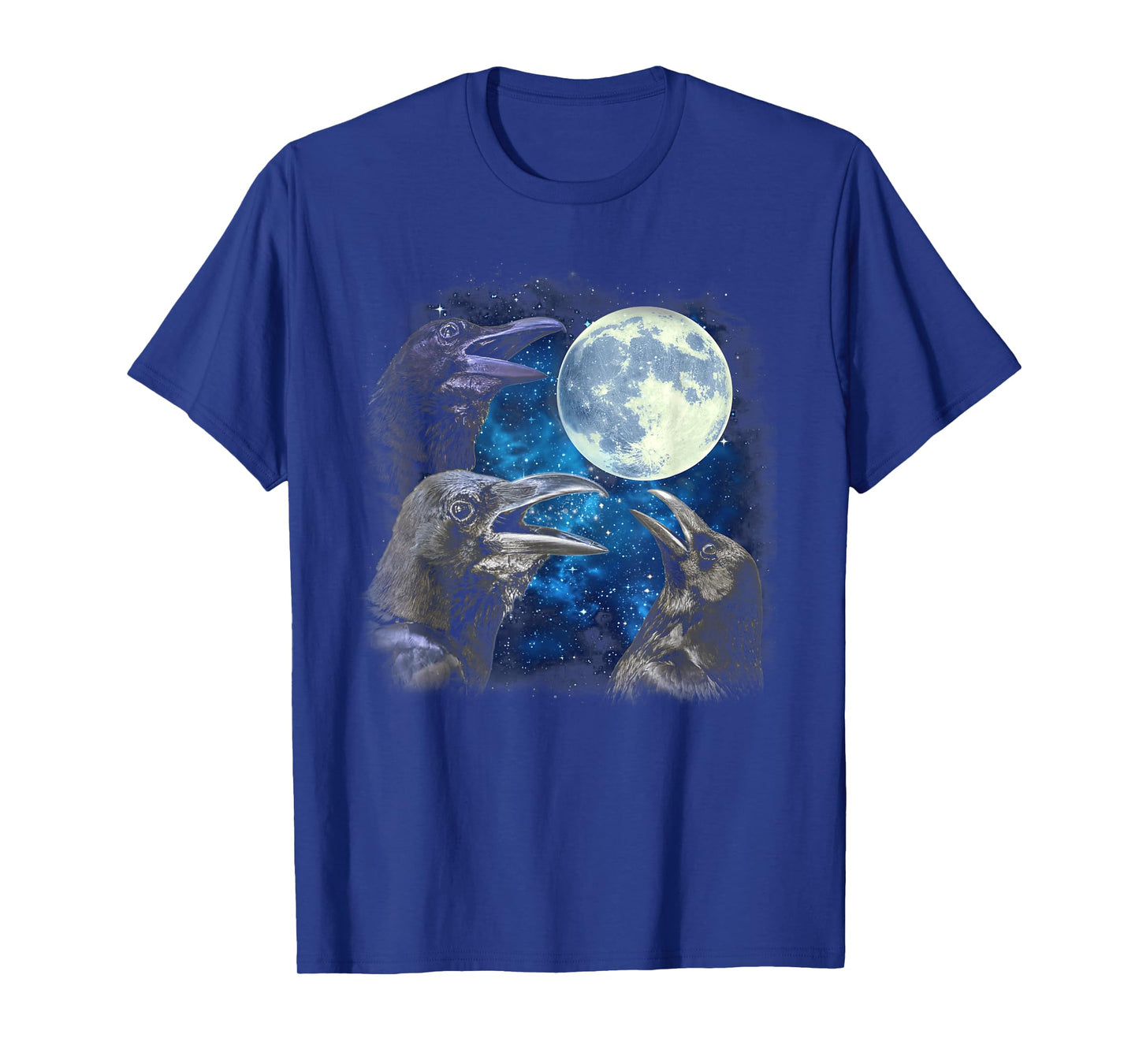 Crows Howling At The Moon - Funny Crow Bird T-Shirt