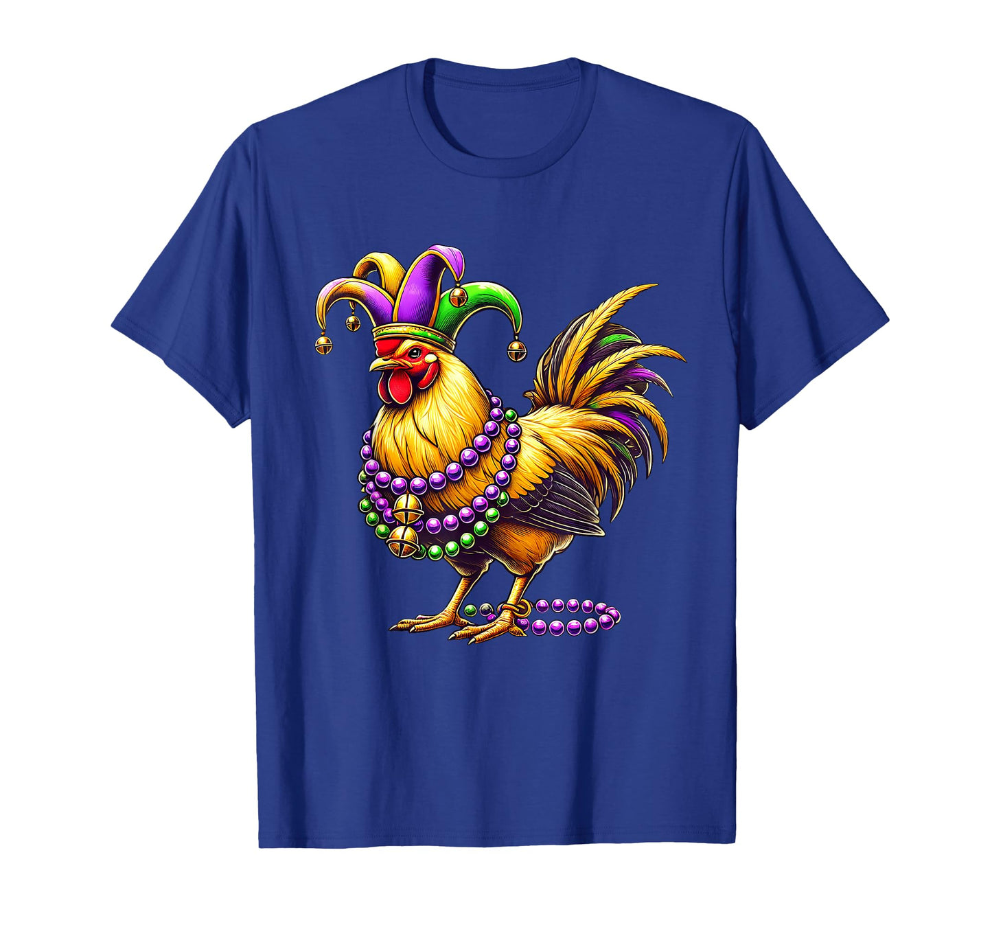 Chicken Beads Mardi Gras Carnival Farming Farmer Animal T-Shirt