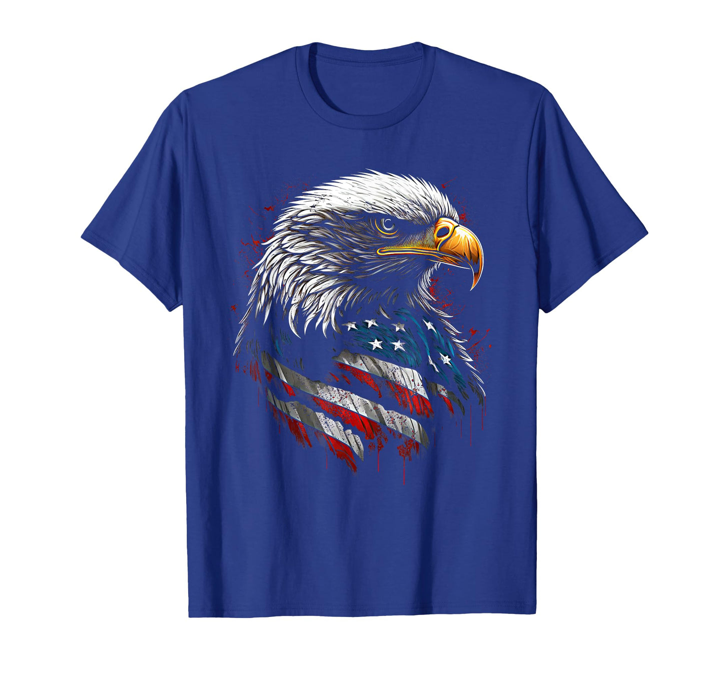 Patriotic Eagle USA American Flag 4th of July Men Women Boys T-Shirt