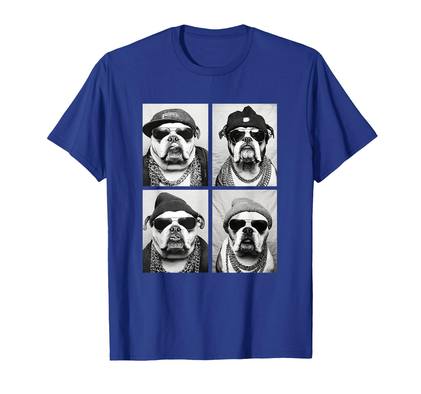 Funny Gangster Bulldogs Hip Hop Rap Street Urban Animal Meme T-Shirt