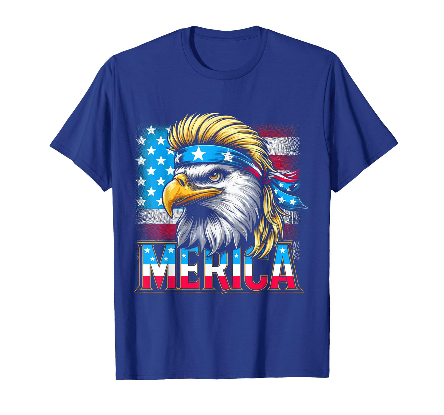 4th of July Patriotic Funny Eagle July 4th USA Merica T-Shirt for Women Kids Men