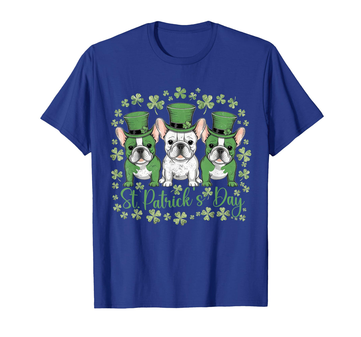 St Patricks Day French Bulldogs Dog Frenchie T-Shirt
