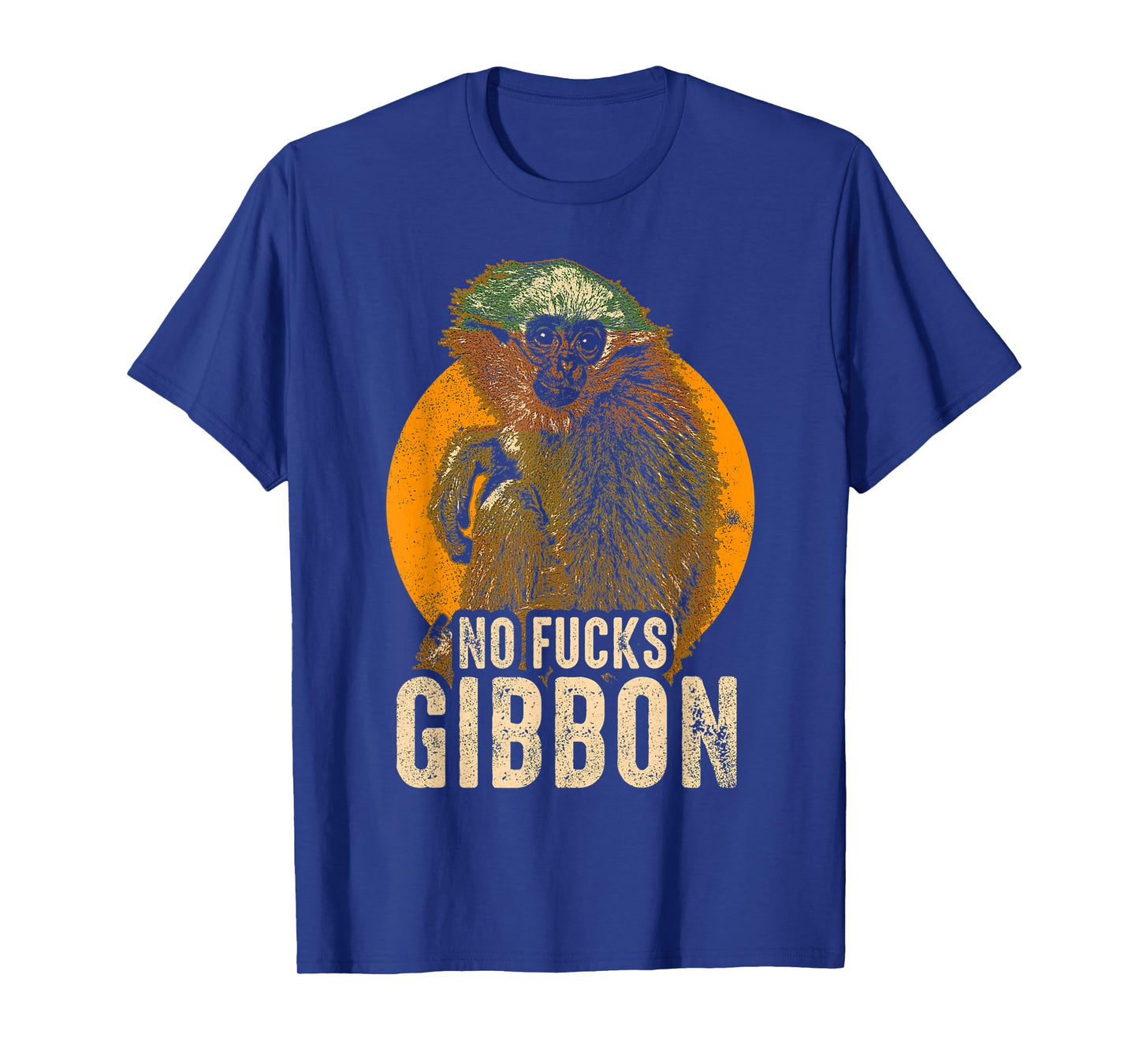 No Fucks Gibbon - Funny Ape Monkey Animal T-Shirt