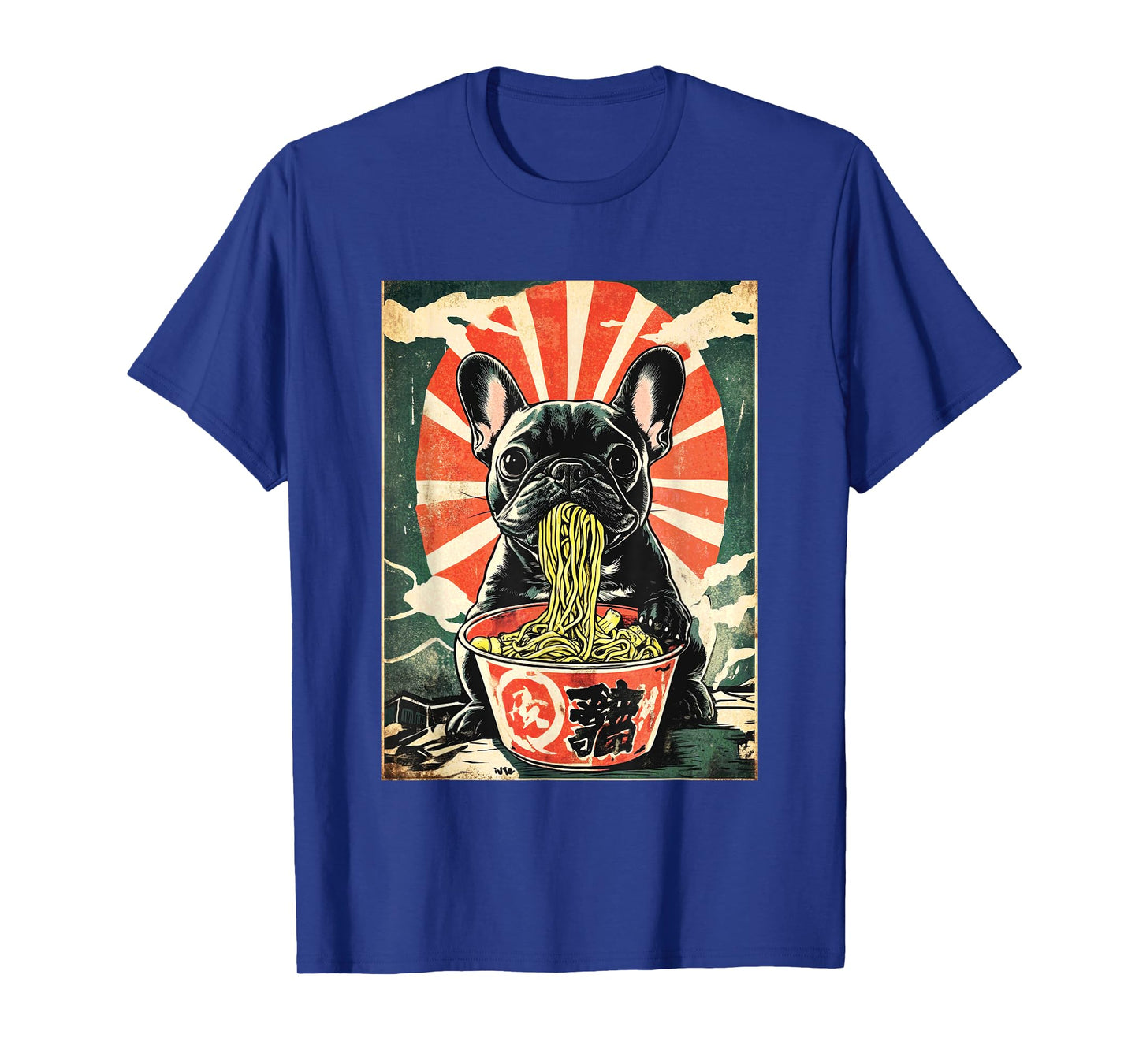French Bulldog Ramen Delight Japanese Graphic T-Shirt
